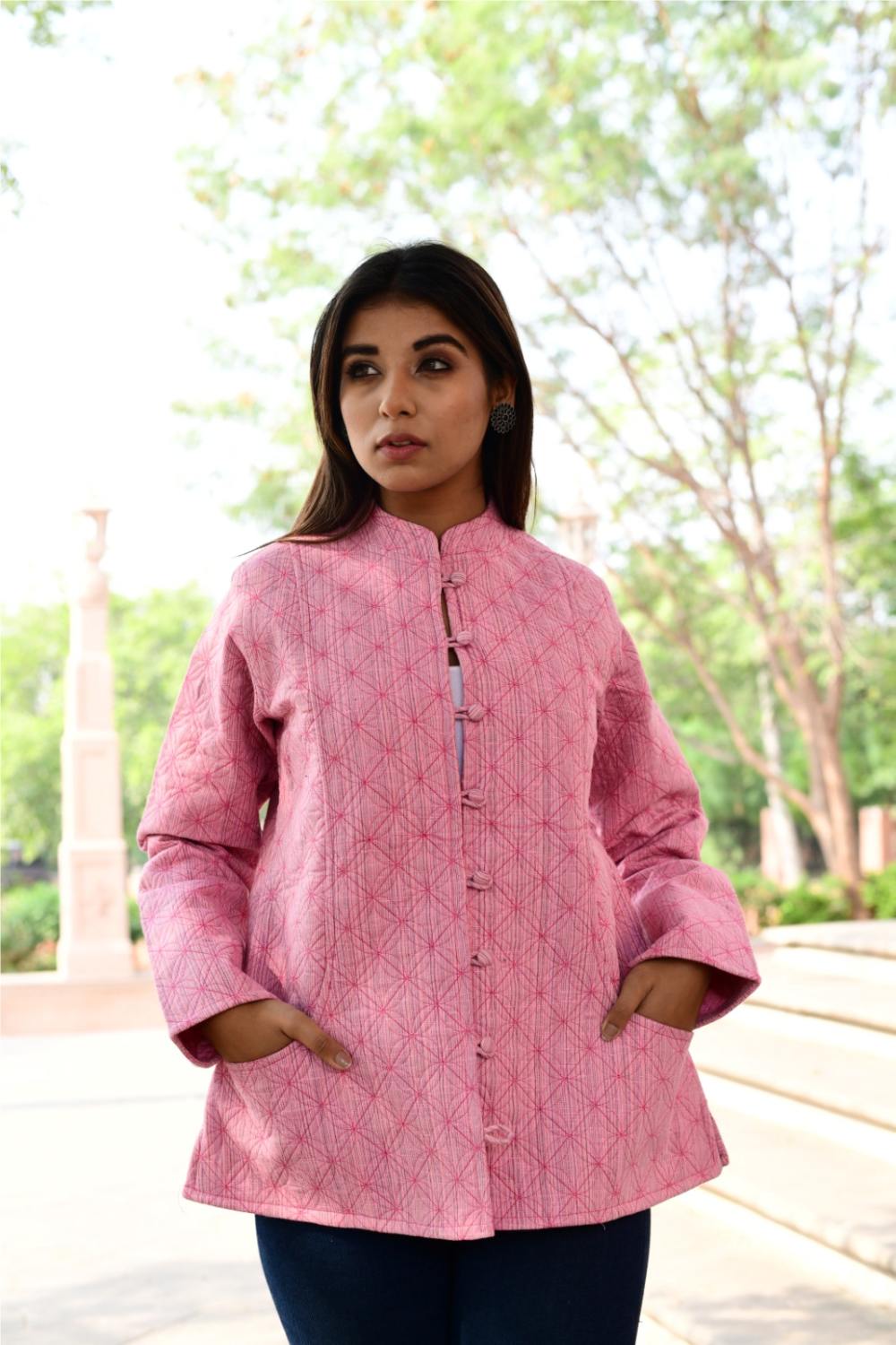 Women’s Quilted Jackets Cotton Chambray