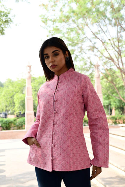 Women’s Quilted Jackets Cotton Chambray