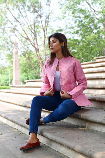 Women’s Quilted Jackets Cotton Chambray